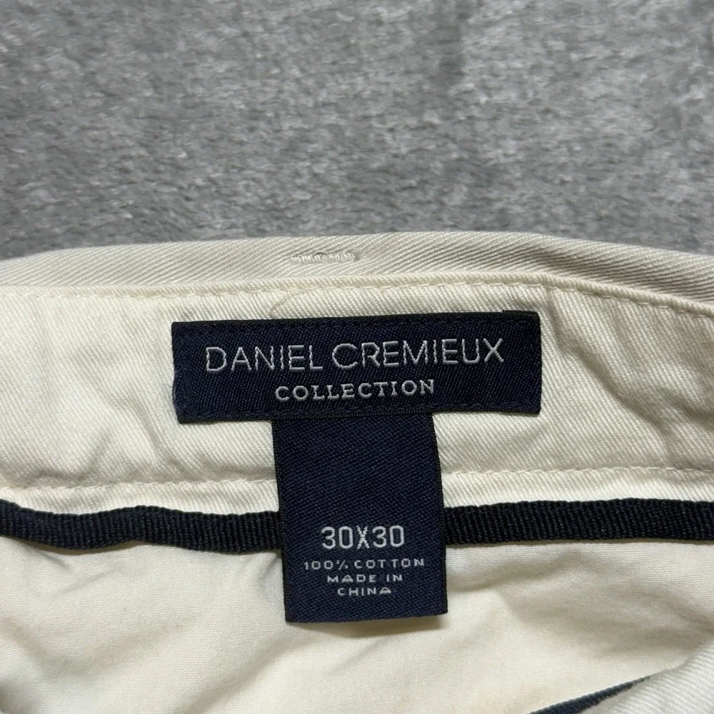 Cremieux Collection Paris Pant Mens 30x30 Pleated Chino Cotton Trousers NWT Read